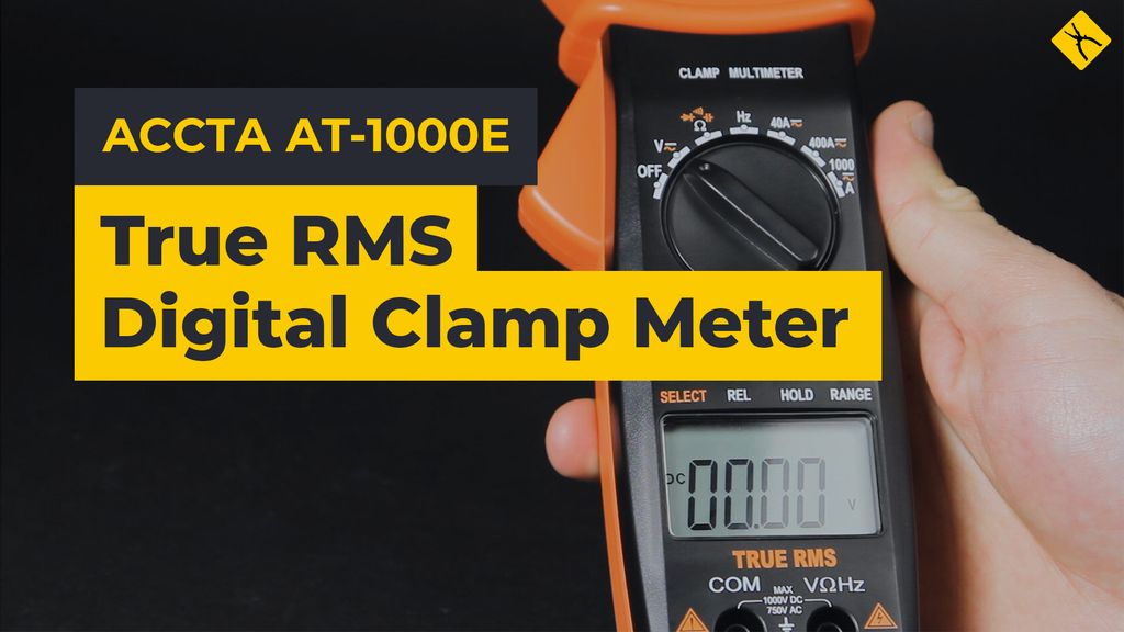 Accta AT-1000E True RMS Digital Clamp Meter