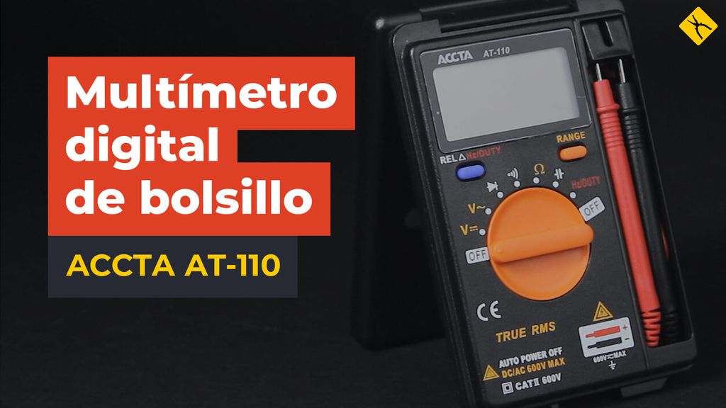 Multímetro digital de bolsillo Accta AT-110