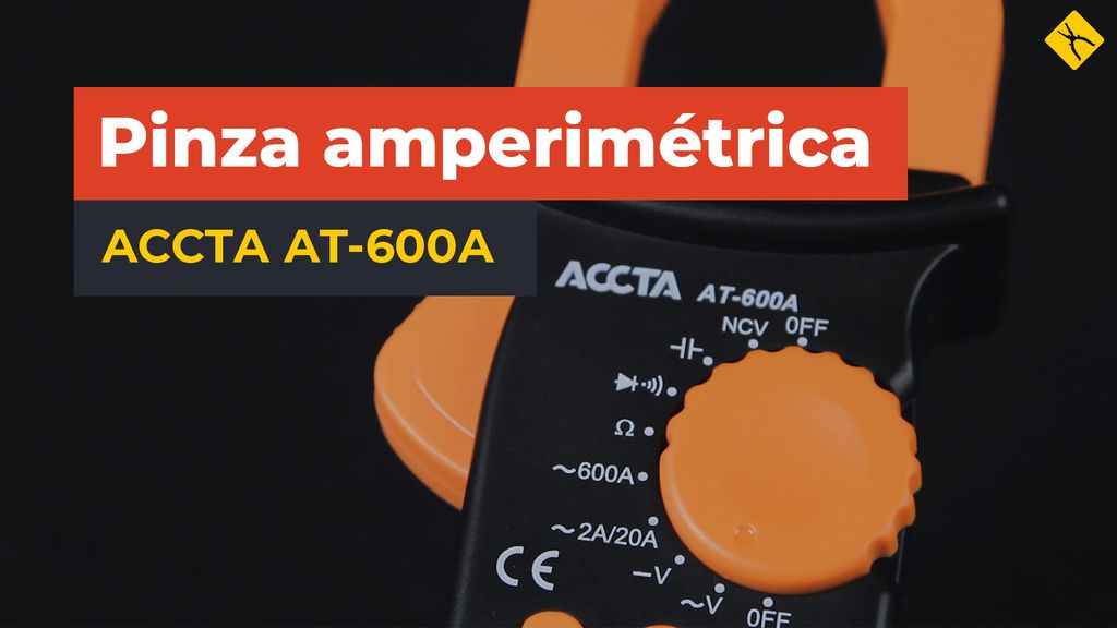 Pinza amperimétrica Accta AT-600A